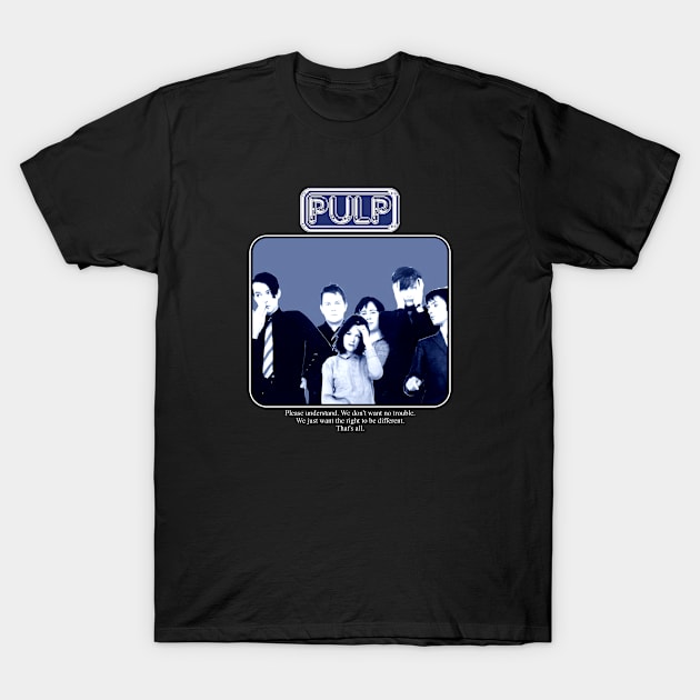 Pulp English Rock Band Jarvis Cocker Candida Doyle Steve Mackey Differ 576 T-Shirt by GWCVFG